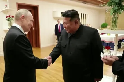 володимир путін та Ким Чен Ин. Фото ЦТАК