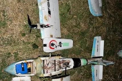 На такому саморобного дроні цигарки потрапляли у Польщу