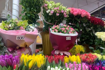 На свято Валентина квіти не подорожчали. Тюльпан&nbsp;&mdash; 60 гривень, троянди&nbsp;&mdash; 100