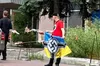 У Києві на Печерську невідомий гуляв зі свастикою