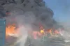 У порту Новоросійська вирує масштабна пожежа