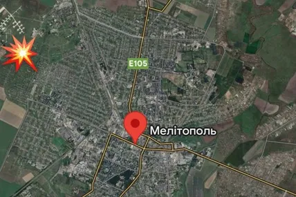ЗСУ влучили в базу окупантів у Мелітополі. Фото із мережі