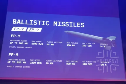 Виробник «Фламінго» анонсував розробку балістичних ракет FP-7 та FP-9, а також ППО