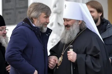 На фото Вадим Новинський і Петро Лебідь