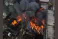 Масштабна пожежа в Голосіївському районі: рятувальники приборкують вогонь на площі 2000 квадратних метрів