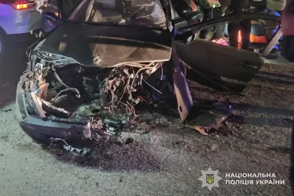 П’ятеро травмованих внаслідок ДТП у Львівському районі. Фото: Поліція Львівської області