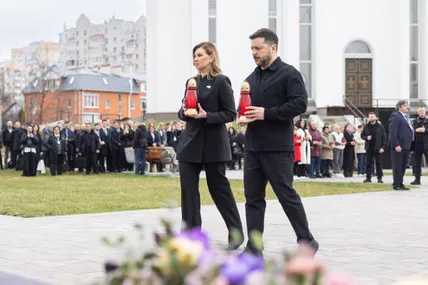 Володимир Зеленський та Олена Зеленська. Фото: ОП