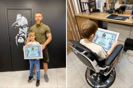 &laquo;Спочатку косу дозволяв заплітати тільки мені. А коли подорослішав, довіряє цю процедуру мамі&raquo;