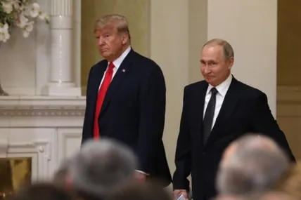 Дональд Трамп і володимир путін. Фото із сайту Укрінформ