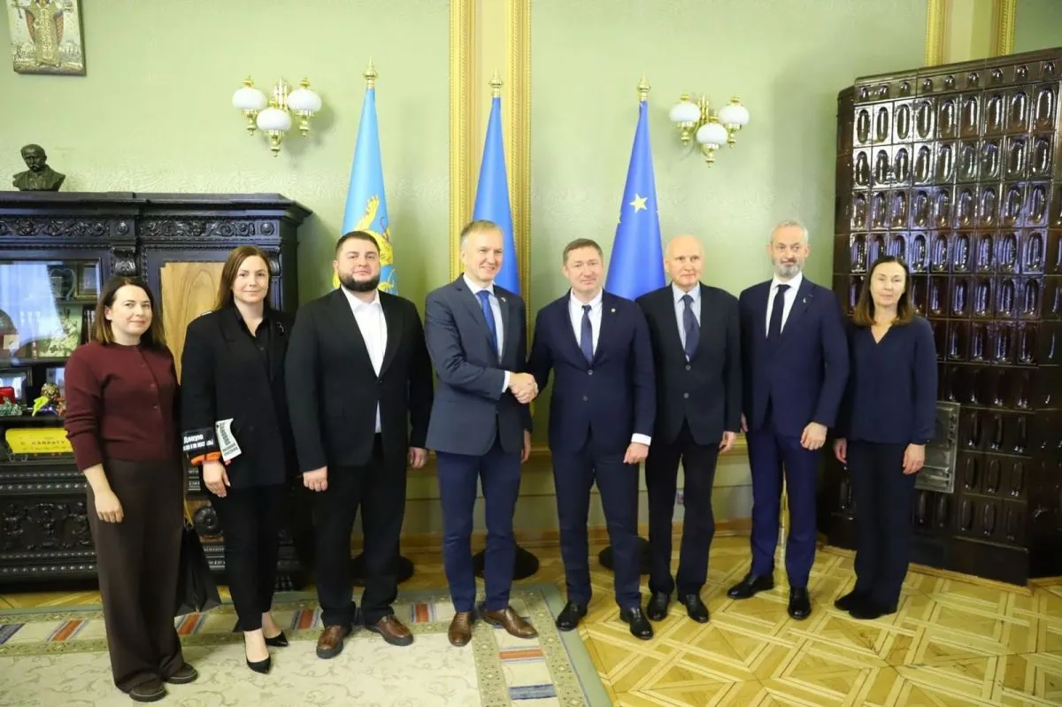 Під час зустрічі з керівництвом Львівської області латвійська делегація домовилася про ширшу співпрацю. Фото пресслужби Львівської ОВА