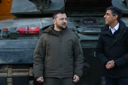 Президент України Володимир Зеленський та прем'єр-міністр Великобританії Ріші Сунак