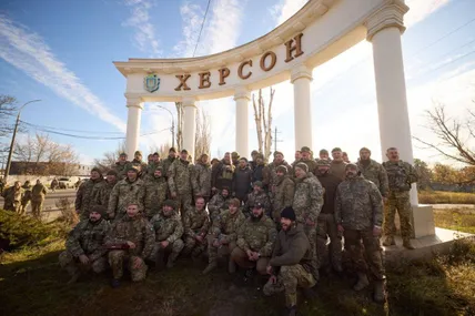 ЗСУ у Херсоні. Фото Офісу президента України