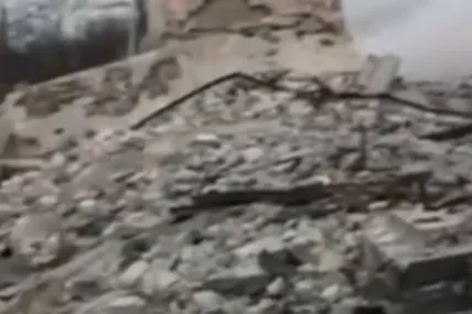 Знищена база росіян поблизу Макіївки. Скрін із відео