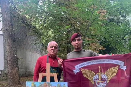 Головний лот аукціону в Бориславі - спільна картина Ігоря Зобківа та Романа Ющака
