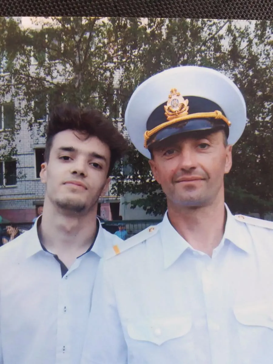 Андрій Оприско з сином Андрієм