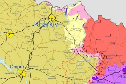 Ситуація на Харківщині. Мапа із мережі
