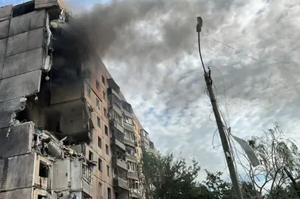 Наслідки ракетного терору по Кривому Рогу. Фото: ДСНС