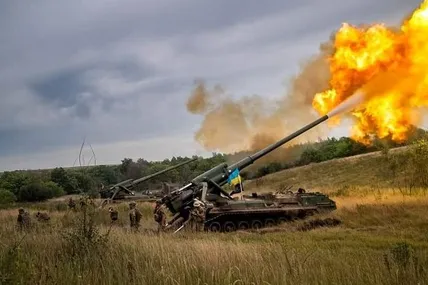 У Новій Каховці ЗСУ вдарили по колоні військової техніки ворога. Фото Генштабу ЗСУ