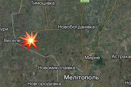 Карта зосередження бойових дій із мережі