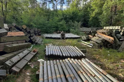 Ракети до РСЗВ БМ-27 "Ураган". Фото Сухопутних військ ЗСУ