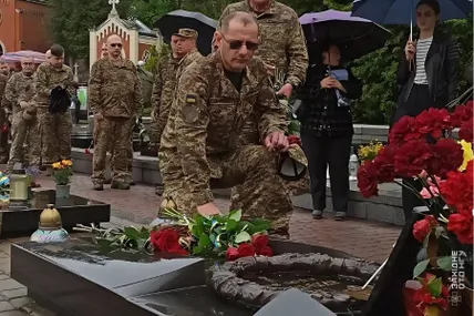 У Львові вшанували пам’ять Героя України генерал-майора Сергія Кульчицького. Фото: Західне територіальне управління Національної гвардії України
