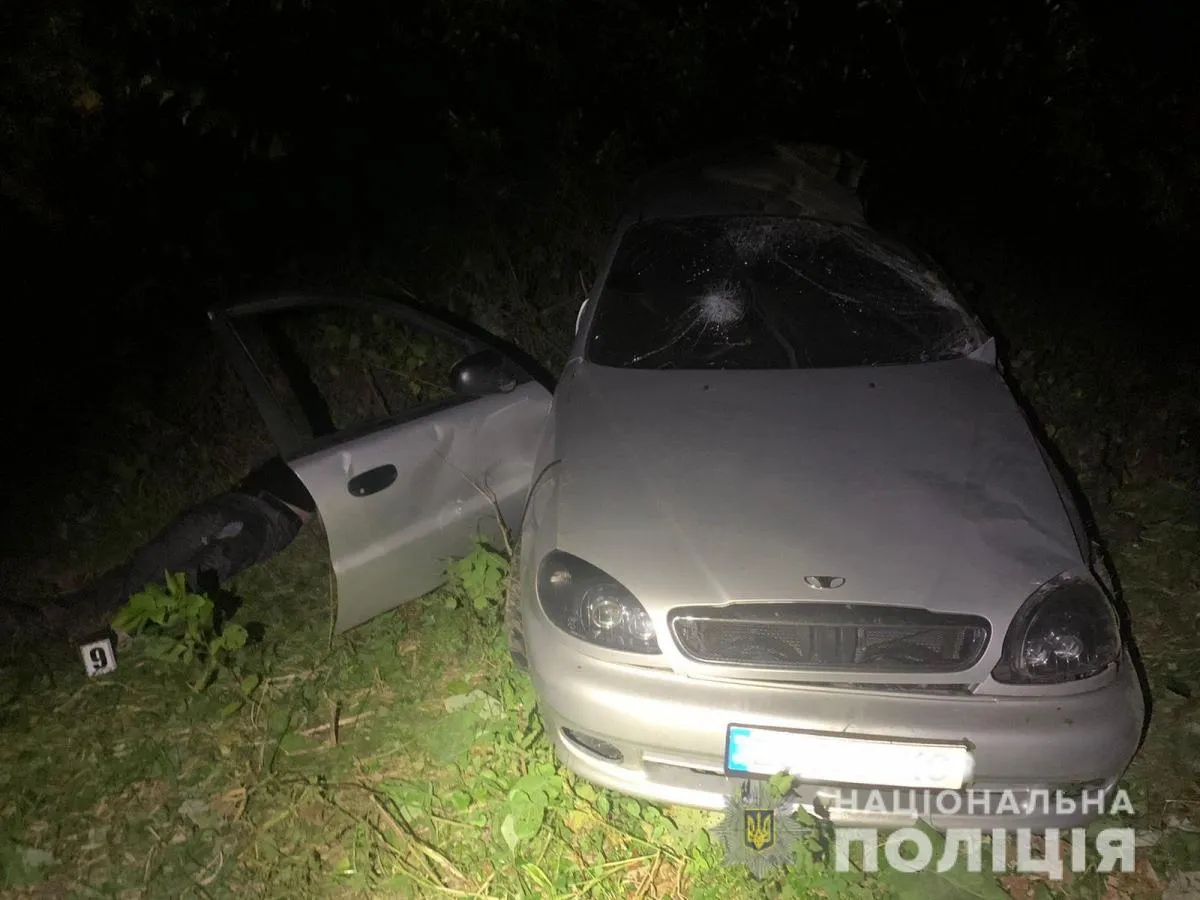 “Деу Сенс” зіткнувся з відбійником, з’їхав у кювет та перекинувся...