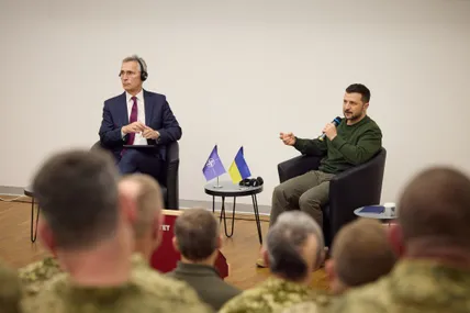 Володимир Зеленський і генсек НАТО Єнс Столтенберг. Фото Офісу президента