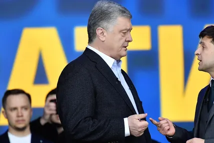 Петро Порошенко та Володимир Зеленський. Фото «Бабель»