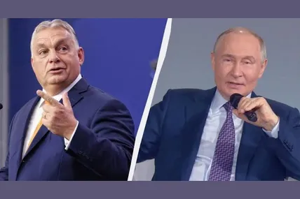 путін та Віктор Орбан. Фото: УНІАН
