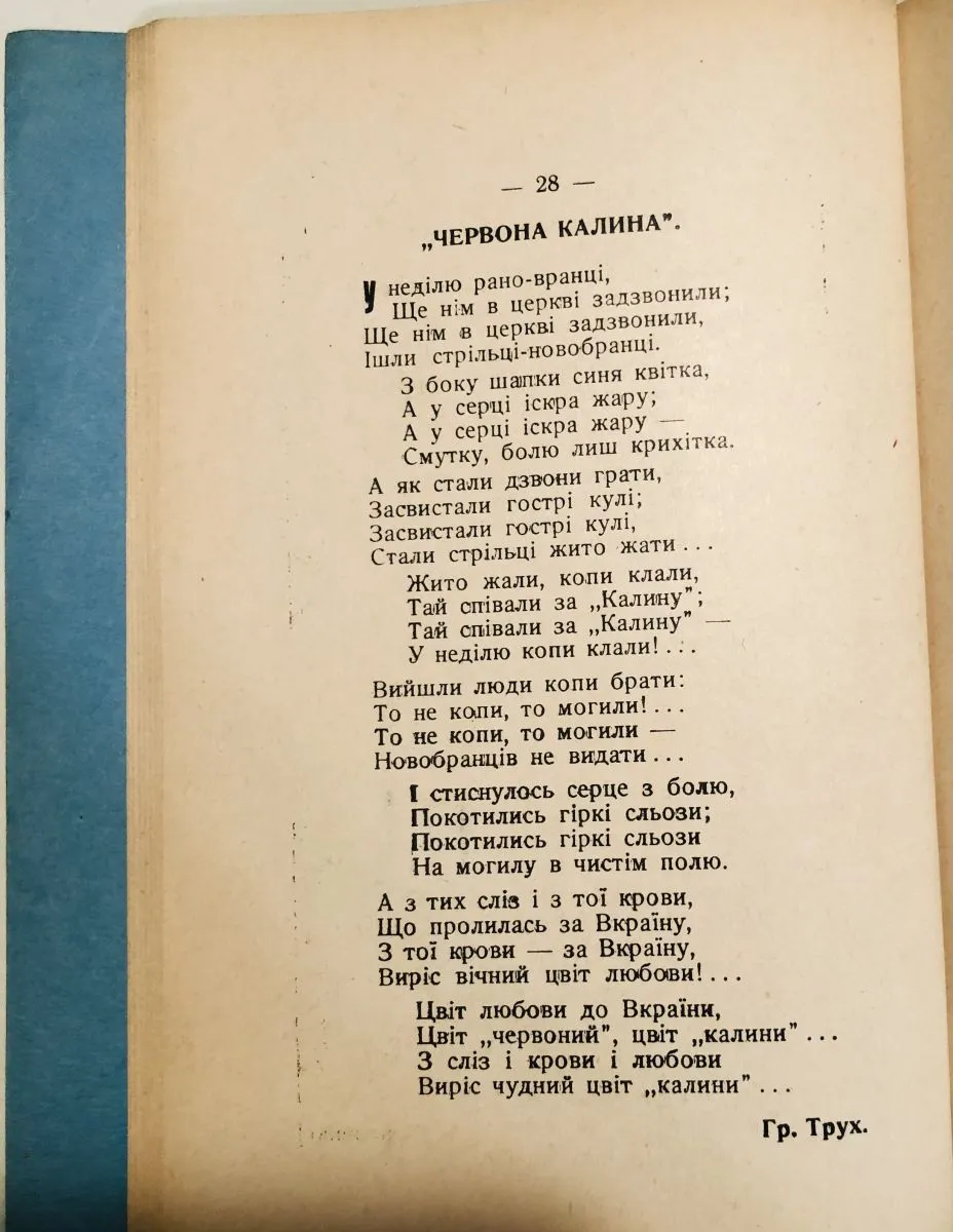 Ще один вірш про червону калину авторства Андрія-Григорія Труха.