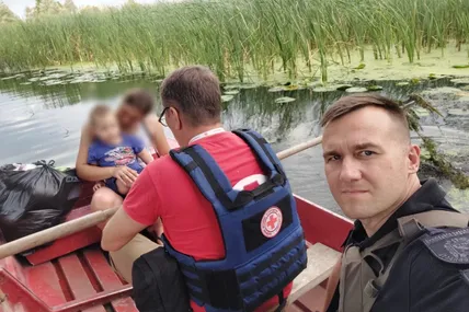 Евакуація. Фото: поліція Харківської області