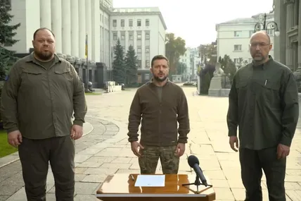 Володимир Зеленський за підсумками РНБО. Фото із мережі