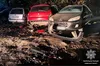 Пʼяний водій на Audi розбив три припаркованих автомобілі біля Львова та втік