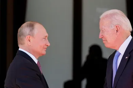 Джо Байден і володимир путін. Фото із мережі