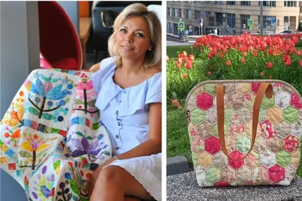 Світлана Чорна каже, ковдра з клаптиків тепла та приємна на дотик. Фото з архіву Світлани Чорної