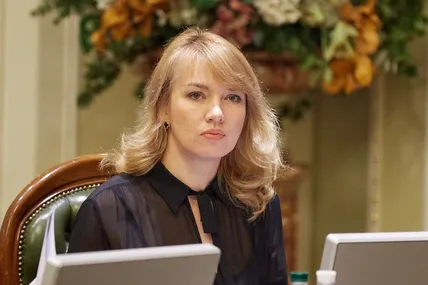 Голова партії "Слуга народу" Олена Шуляк. Фото із мережі
