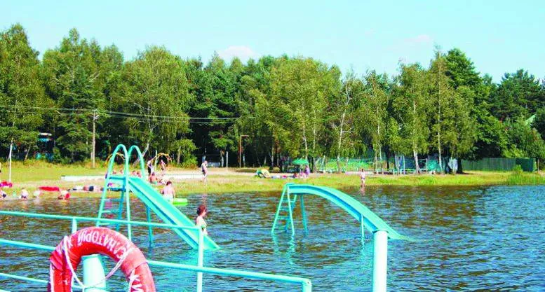 Пляж у селі Хрінники, що на Рівненщині