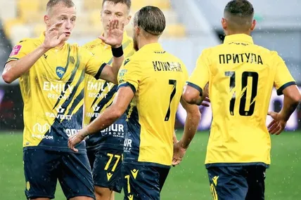 Переможний м’яч у ворота житомирського “Полісся” львівський “Рух” провів на 90-й хвилині матчу. Фото ФК “Рух”