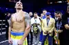 російський напис: Усик потрапив у скандал через шорти та рукавиці (ФОТО)