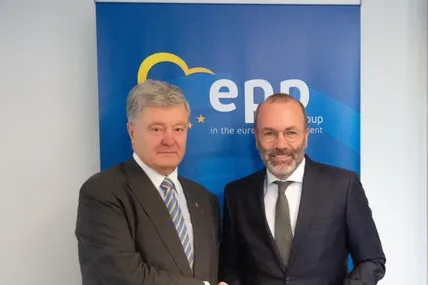 Петро Порошенко та Манфред Вебер