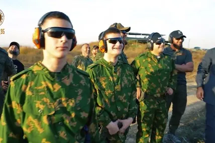 Скрін із відео, яке опублікував Кадиров під дописом про своїх синів