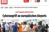 Аеропорти Європи зупинилися через кібератаку