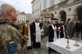 У Львові військові капелани освятили воду і помолились за захисників
