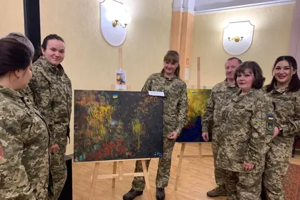 Картина Данила Ноздрі дуже сподобалася. Фото з родинного альбому Тетяни Морачевської