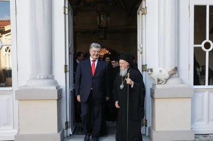 Петро Порошенко та Вселенський Патріарх Варфоломій