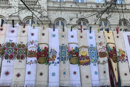 Рушнички на Великодній кошик. Фото автора