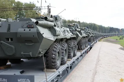 білорусь відправляє у росію військову техніку. Фото умовне із мережі
