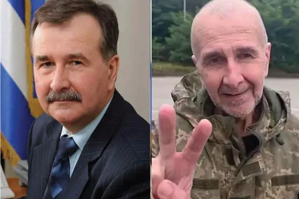 Ексмер Херсона Володимир Миколаєнко до і після полону. Фото із соцмереж