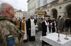 У Львові військові капелани освятили воду і помолились за захисників