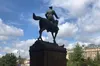 У Москві на пам’ятнику Жукову вдруге за місяць з’явився напис «ГУР»